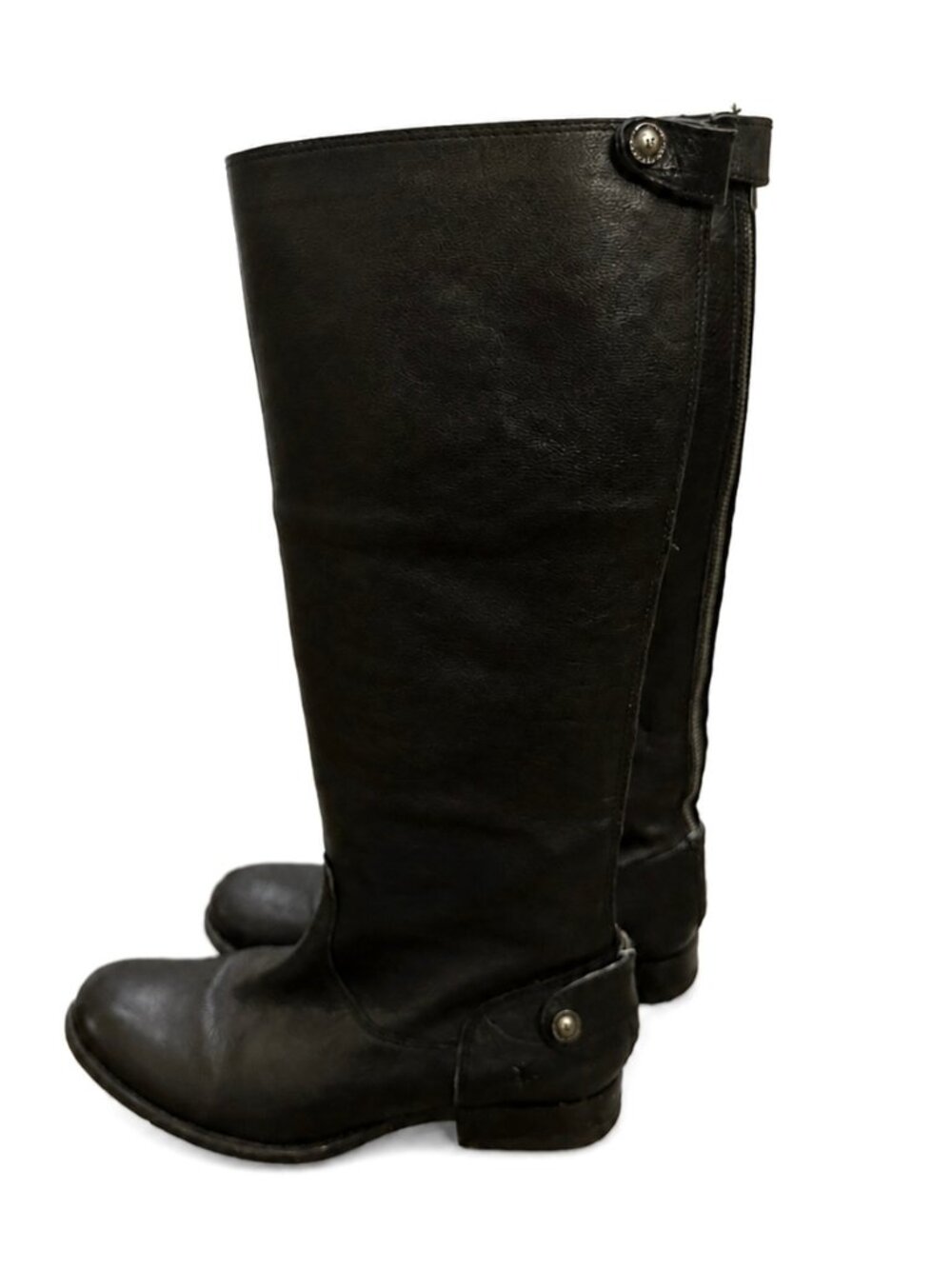 Frye Women's Black Tall Leather Riding Boots